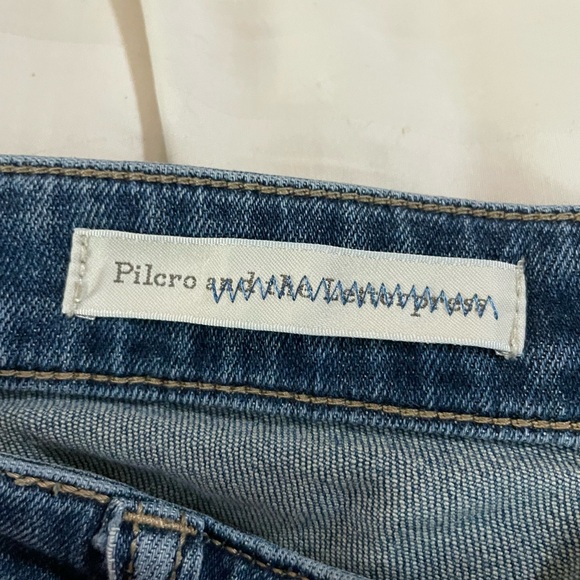 Anthropologie Pilcro And The Letterpress EM blue jean Boyfriend cotton denim 8 - Picture 9 of 16